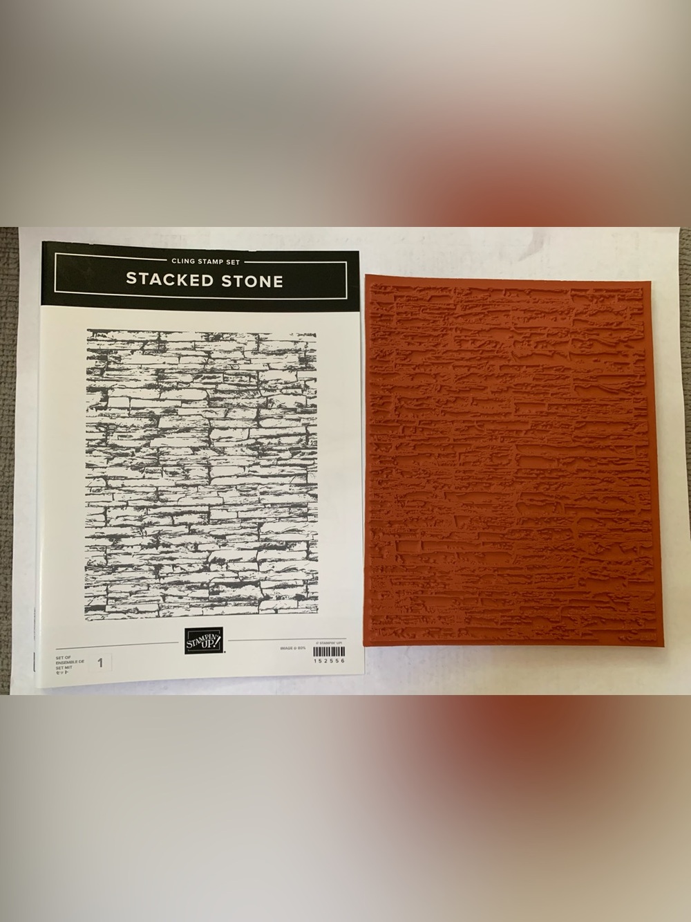 Stampin' Up! Stacked Stone Cling Background Stamp